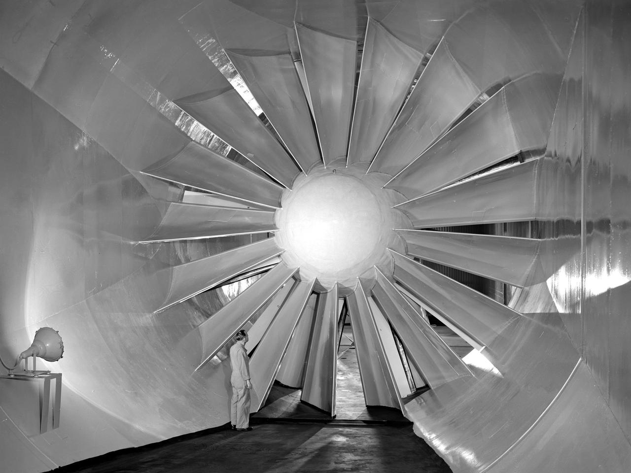 NASA icing testing tunnel 1960s