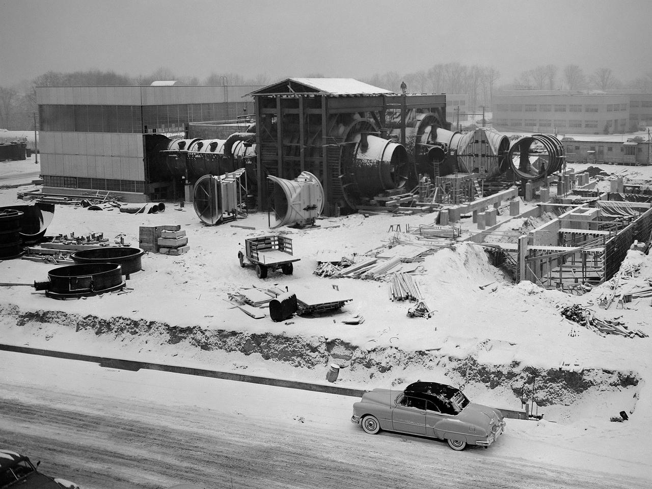 NASA Compound in the snow 1950s