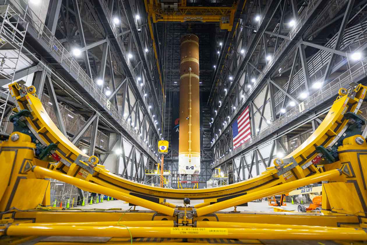 NASA Rocket in hanger 2020s