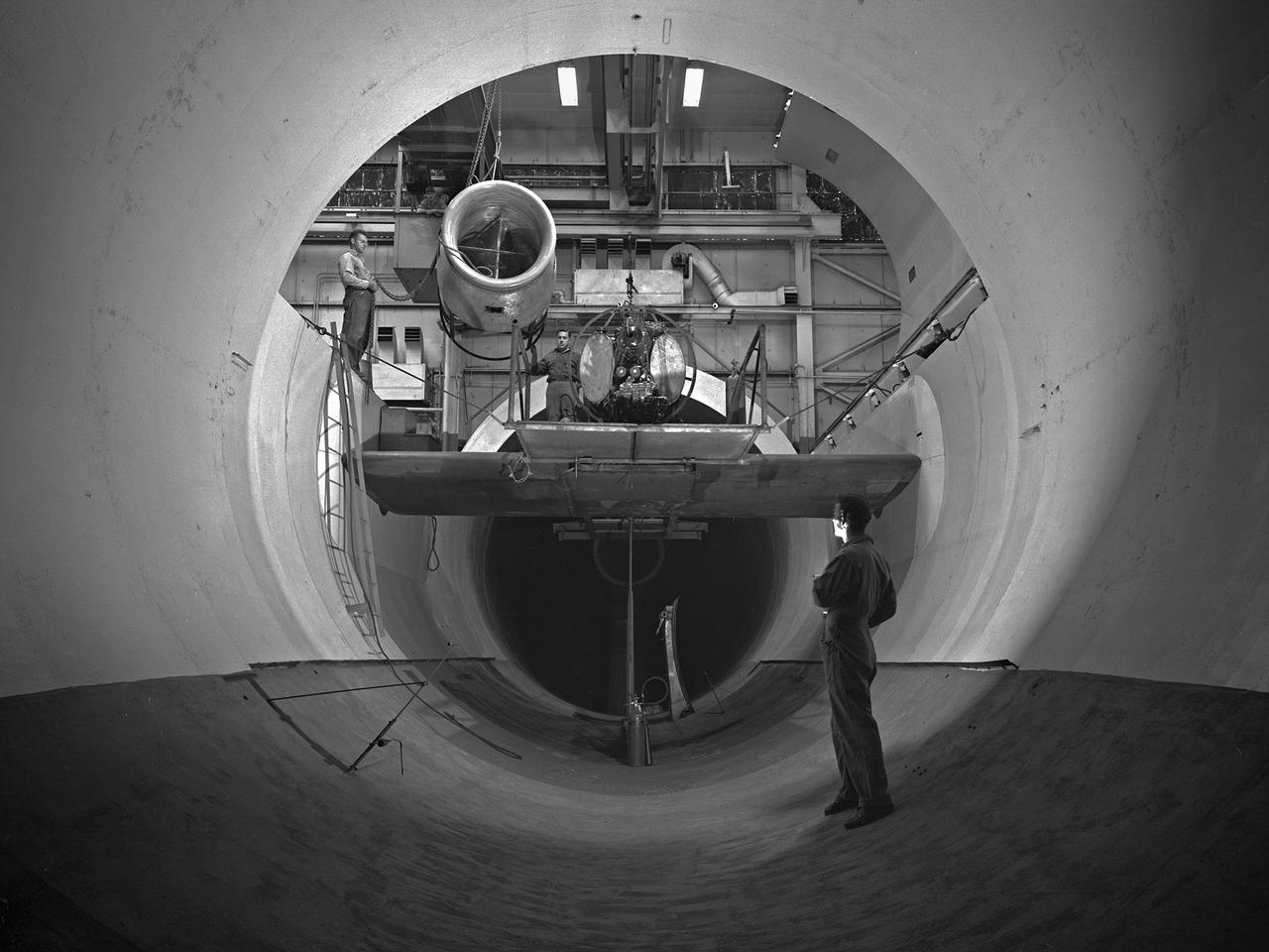 NASA turbine with rocket 1960s